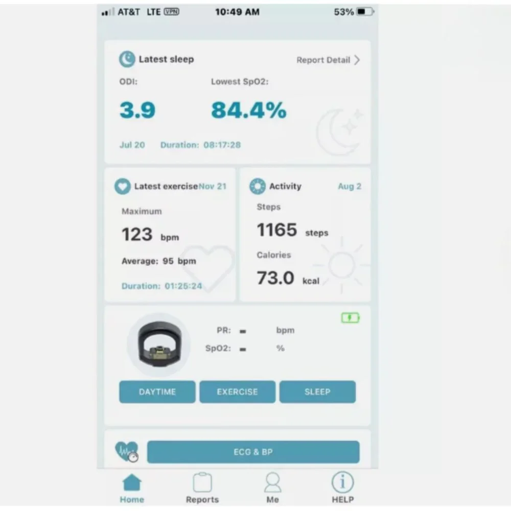 circul+ Smart Ring - Heart & Blood Oxygen Wellness Monitoring